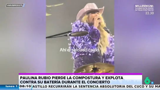 Paulina Rubio estalla contra su batería en pleno concierto por equivocarse: “¿Qué pedo, cabrón? Paulina Rubio estalla contra su batería en pleno concierto por equivocarse: “¿Qué pedo, cabrón?