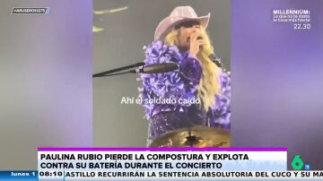 Paulina Rubio estalla contra su batería en pleno concierto por equivocarse: “¿Qué pedo, cabrón?