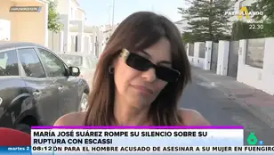 María José Suárez habla tras su ruptura con Muñoz Escassi: &quot;Ahora lo que quiero es no saber nada de esta persona&quot;