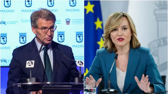 Alberto Núñez Feijóo y Pilar Alegría Alberto Núñez Feijóo y Pilar Alegría
