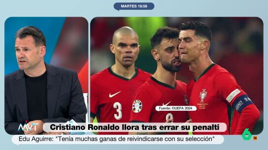 "Nunca ha sido precisamente un hombre de equipo", afirma I&ntilde;aki L&oacute;pez en este v&iacute;deo donde, junto a Gonzalo Mir&oacute;, reflexionan sobre las l&aacute;grimas de Cristiano Ronaldo despu&eacute;s de fallar un penalti con Portugal en la Eurocopa.