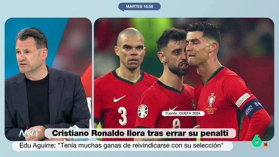 Iñaki López, rotundo: "¿En qué momento Cristiano Ronaldo ha dejado de ser lo más importante para Cristiano Ronaldo?" "Nunca ha sido precisamente un hombre de equipo", afirma Iñaki López en este vídeo donde, junto a Gonzalo Miró, reflexionan sobre las lágrimas de Cristiano Ronaldo después de fallar un penalti con Portugal en la Eurocopa.
