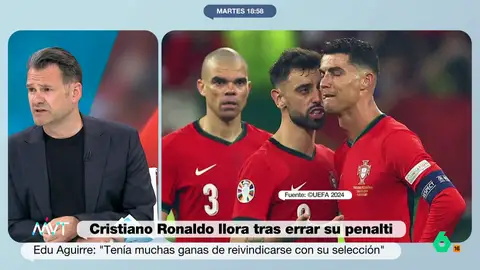 "Nunca ha sido precisamente un hombre de equipo", afirma Iñaki López en este vídeo donde, junto a Gonzalo Miró, reflexionan sobre las lágrimas de Cristiano Ronaldo después de fallar un penalti con Portugal en la Eurocopa.