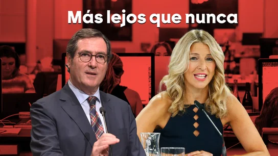 Yolanda Díaz y Antonio Garamendi Yolanda Díaz y Antonio Garamendi