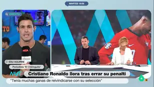 Iñaki López &#39;corrige&#39; ante Edu Aguirre sobre Cristiano Ronaldo
