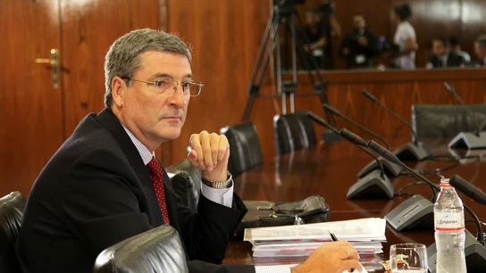 El exdirector general de IDEA Miguel Ángel Serrano en la comisión del caso ERE. El exdirector general de IDEA Miguel Ángel Serrano en la comisión del caso ERE.