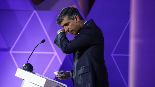 Rishi Sunak en el debate electoral de la BBC Rishi Sunak en el debate electoral de la BBC