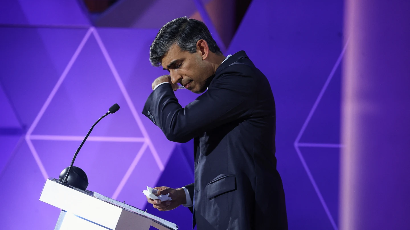 Rishi Sunak en el debate electoral de la BBC Rishi Sunak en el debate electoral de la BBC
