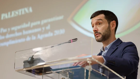 El ministro de Derechos Sociales, Pablo Bustinduy, durante una comparecencia El ministro de Derechos Sociales, Pablo Bustinduy, durante una comparecencia