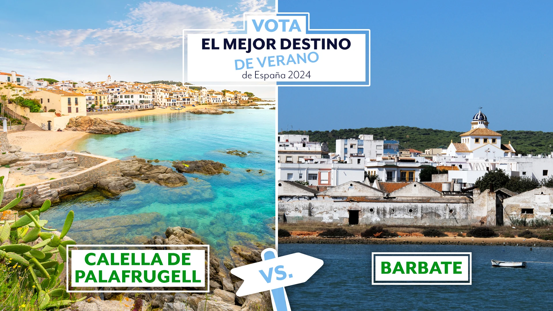 Calella de Palafrugell vs Barbate en la votación al mejor destino de verano de España Calella de Palafrugell vs Barbate en la votación al mejor destino de verano de España