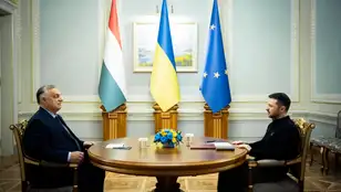 Zelenski y Orban, reunidos en Kyiv, Ucrania, el 2 de julio de 2024.