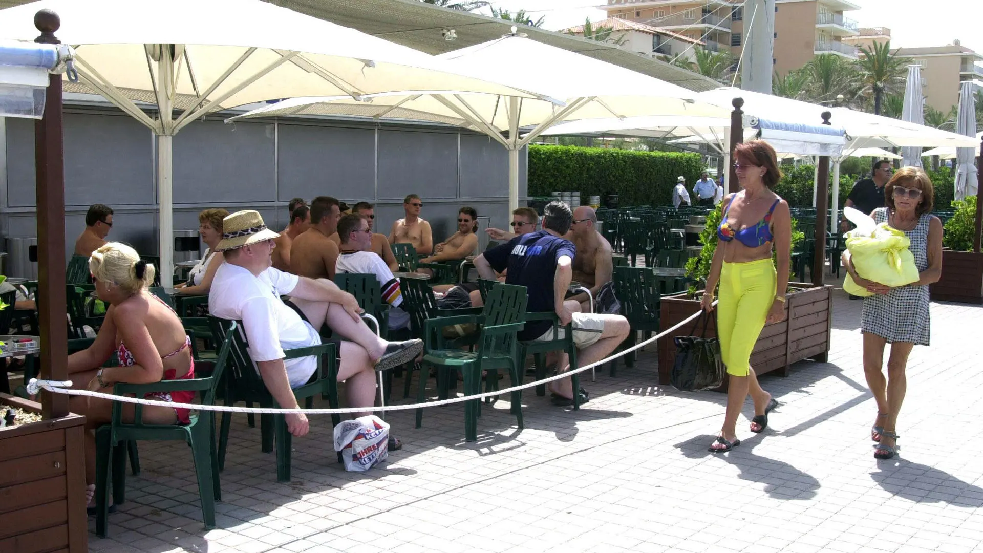 Imagen de archivo de una terraza en Palma. 