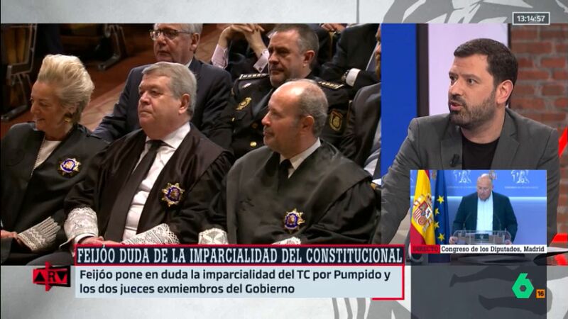Valdivia, tras dudar Feijóo del Constitucional: "No hay mayor ataque a los jueces que criticar así al máximo galante de la Constitución"