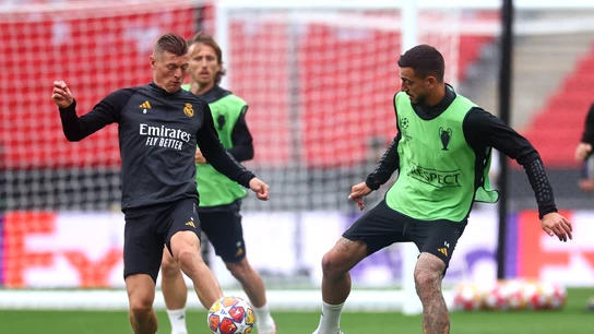 Toni Kroos y Joselu en el Real Madrid Toni Kroos y Joselu en el Real Madrid