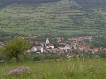 Foto de un pequeño pueblo de Rumanía