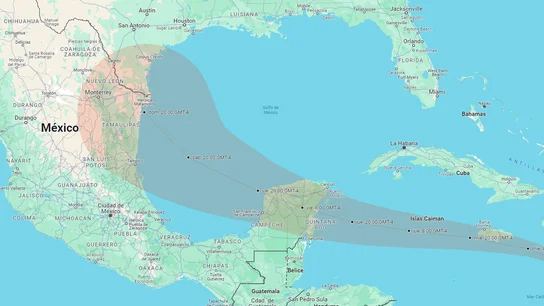 Trayectoria del huracán Beryl Trayectoria del huracán Beryl