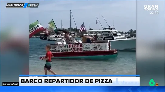 María Moya alucina con la 'pizzeria flotante' que triunfa en Florida: "Antes pedíamos mojitos y ahora pizza" María Moya alucina con la 'pizzeria flotante' que triunfa en Florida: "Antes pedíamos mojitos y ahora pizza"