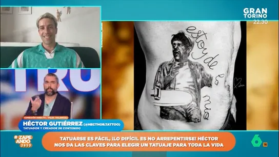 Un tatuador desvela los errores más comunes al hacerse un tatuaje Zapeando entrevista a Héctor Gutiérrez, tatuador profesional y creador de contenidos, que en este vídeo repasa los errores más comunes a la hora de tatuarse y desvela cuáles han sido los momentos más surrealistas que ha vivido en su salón de tatuaje.
