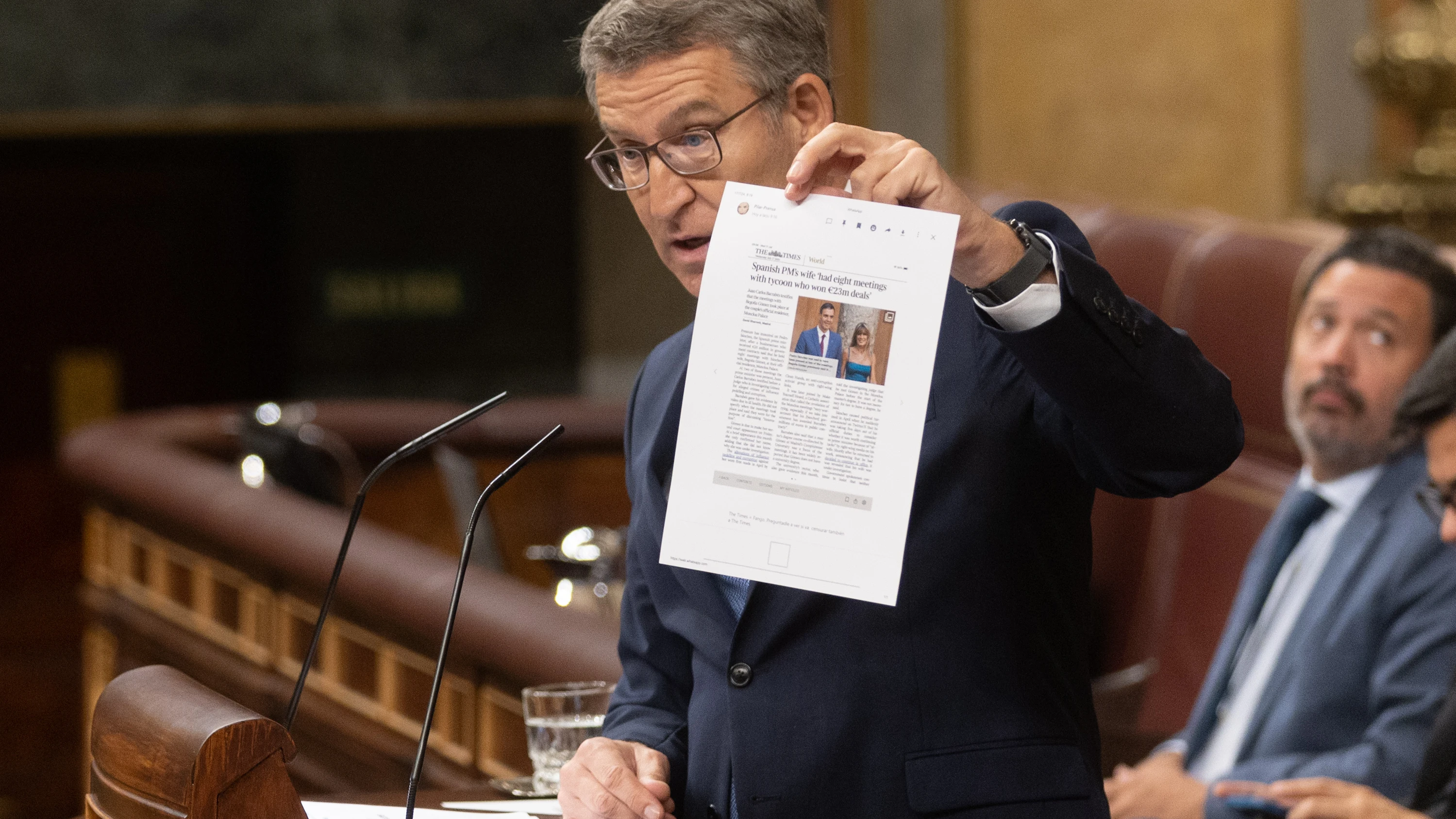 El presidente del Partido Popular, Alberto Núñez Feijóo