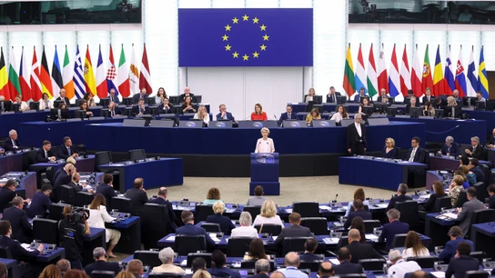 Ursula von der Leyen, en el Parlamento Europeo Ursula von der Leyen, en el Parlamento Europeo