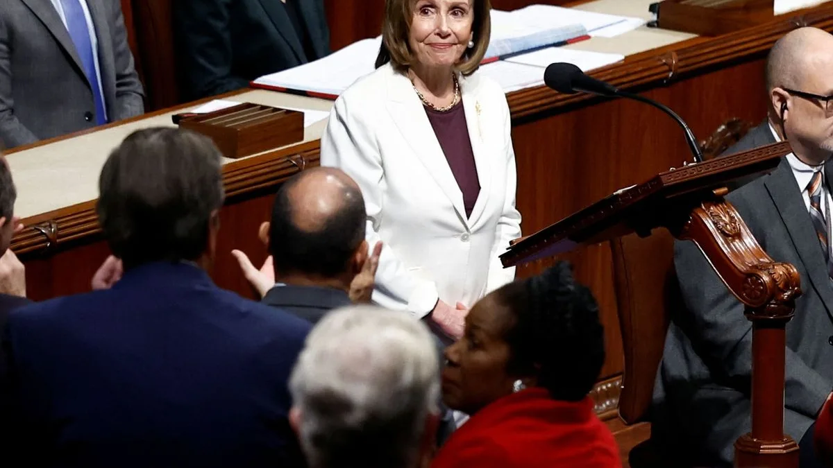 La presidenta de la Cámara de Representantes estadounidense, Nancy Pelosi.