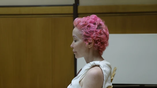 La exmujer del productor televisivo Josep Maria Mainat, Angela Dobrowolski, durante un juicio en la Sección 20 de la Audiencia de Barcelona, a 15 de julio de 2024, en Barcelona, Catalunya (España). La exmujer del productor televisivo Josep Maria Mainat, Angela Dobrowolski, durante un juicio en la Sección 20 de la Audiencia de Barcelona, a 15 de julio de 2024, en Barcelona, Catalunya (España).