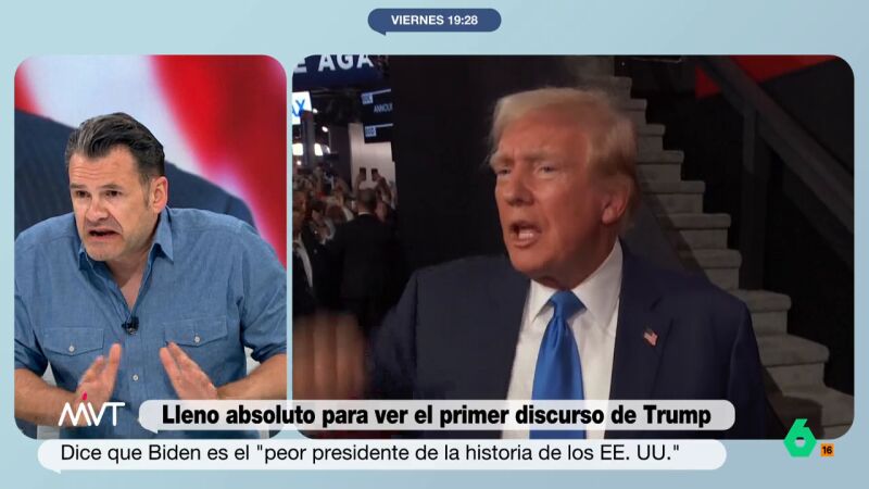Iñaki López califica a Donald Trump como el "candidato naranja"