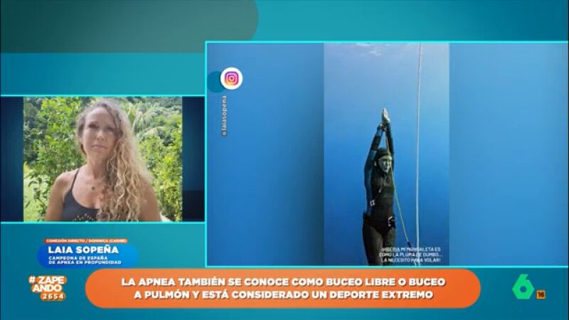La campeona de España de apnea Laia Sopeña explica los peligros que entraña