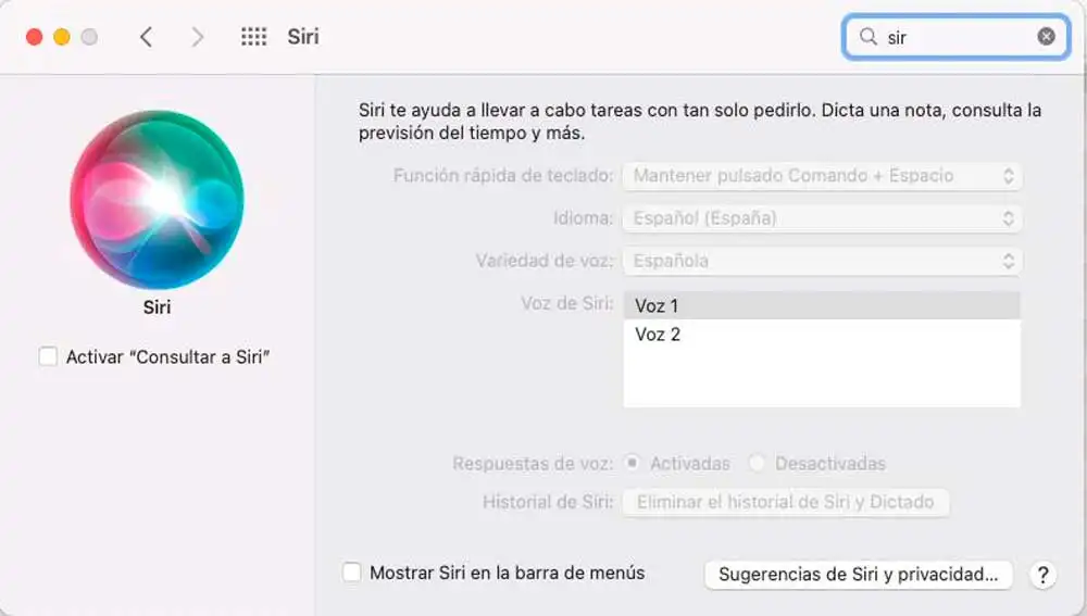 Eligiendo la voz de Siri Eligiendo la voz de Siri