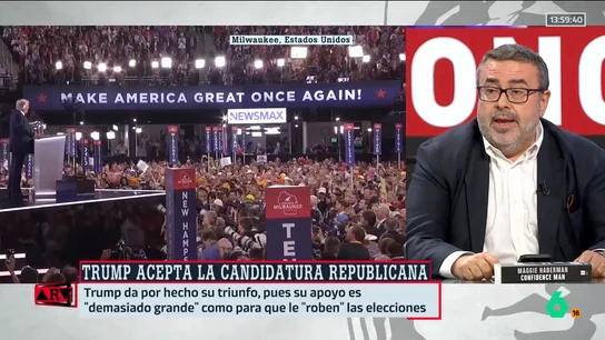 ARV-Pedro Rodríguez advierte sobre el cambio de Trump en estas elecciones: "Ahora va en serio" ARV-Pedro Rodríguez advierte sobre el cambio de Trump en estas elecciones: "Ahora va en serio"