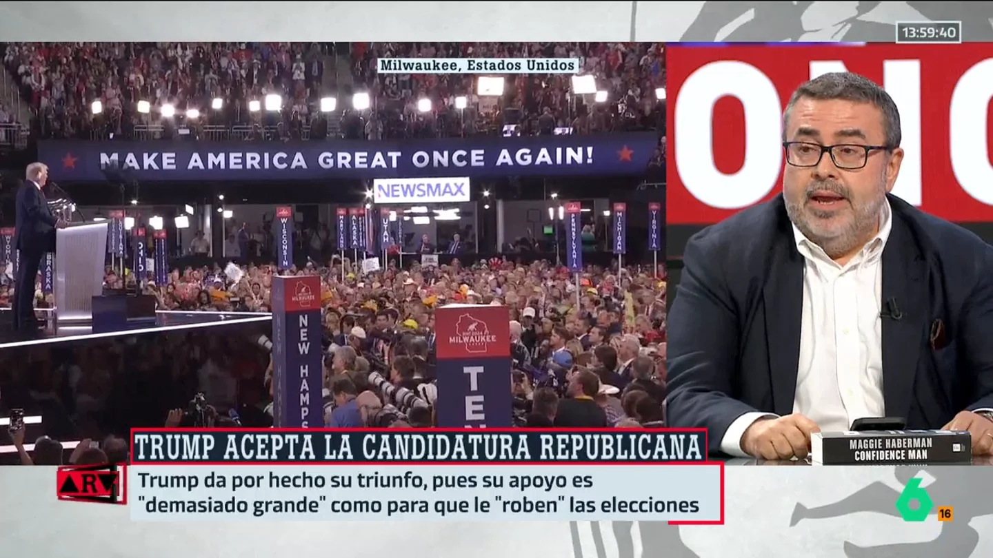 ARV-Pedro Rodríguez advierte sobre el cambio de Trump en estas elecciones: "Ahora va en serio" ARV-Pedro Rodríguez advierte sobre el cambio de Trump en estas elecciones: "Ahora va en serio"