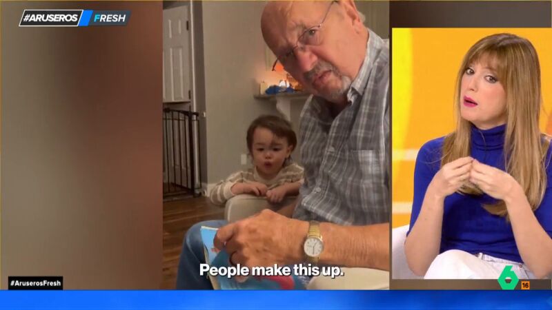 El gracioso momento en el que un abuelo lee la canción de 'BabyShark' a su nieto creyendo que era un cuento