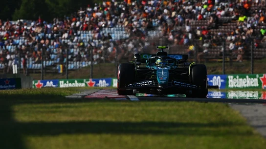 Fernando Alonso, con el Aston Martin Fernando Alonso, con el Aston Martin