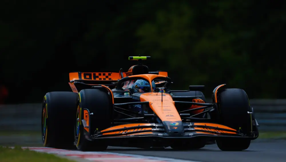 Lando Norris lanza un aviso con el mejor tiempo del viernes en Hungría para McLaren Lando Norris lanza un aviso con el mejor tiempo del viernes en Hungría para McLaren