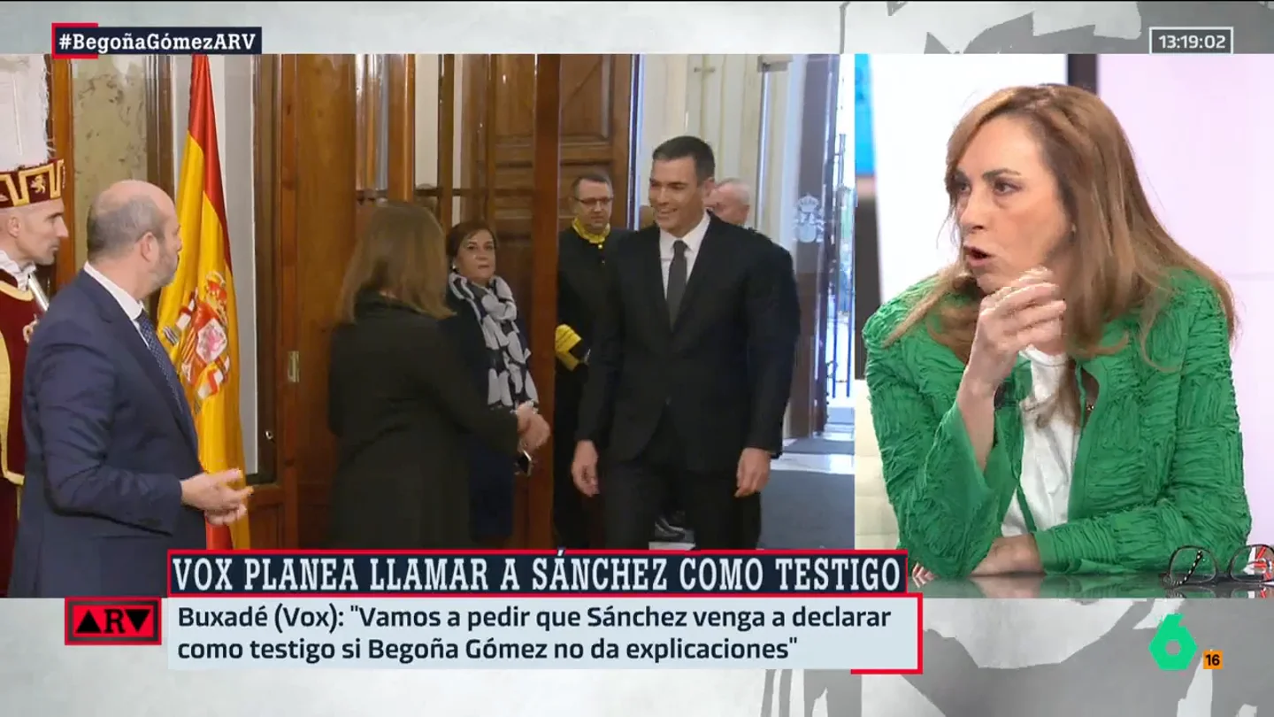 ARV- Angélica Rubio asegura que es "lógico" que Begoña Gómez no declare: "Este no es un proceso normal" ARV- Angélica Rubio asegura que es "lógico" que Begoña Gómez no declare: "Este no es un proceso normal"