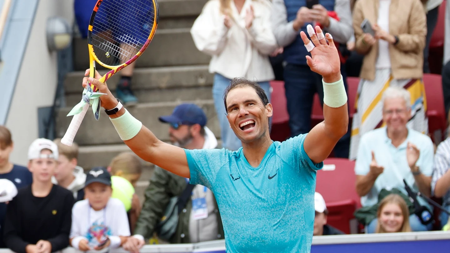 Rafa Nadal, tras ganar un partido Rafa Nadal, tras ganar un partido