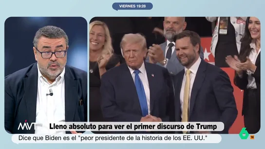 El profesor Pedro Rodríguez avisa sobre un segundo mandato de Trump y el riesgo de "institucionalizar el trumpismo" Iñaki López pregunta en este vídeo a Pedro Rodríguez cómo sería un hipotético segundo mandato de Donald Trump. El profesor de Relaciones Internacionales explica que en este caso "va a haber más hechos que tuits".