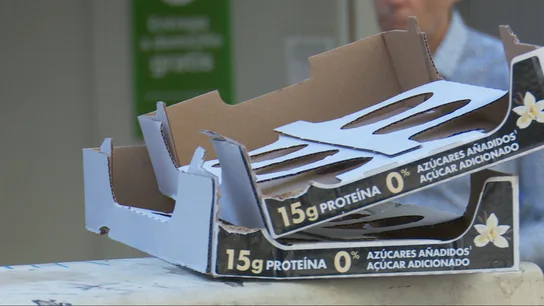 Una caja vacía que informa de la proteína Una caja vacía que informa de la proteína
