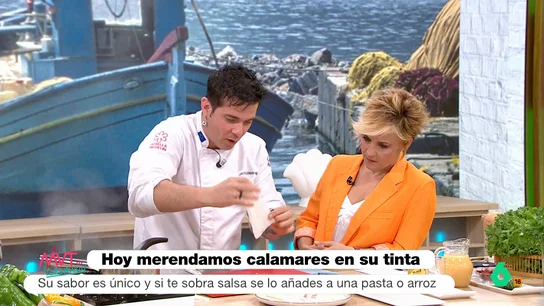 El chef Carlos Maldonado nos enseña la receta perfecta para hacer unos calamares en su tinta El chef Carlos Maldonado nos enseña la receta perfecta para hacer unos calamares en su tinta