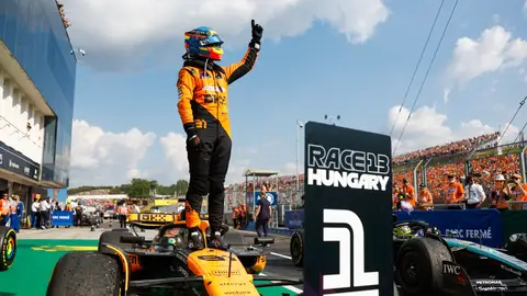 Oscar Piastri gana un Gran Premio de Hungría con batalla interna en McLaren Oscar Piastri gana un Gran Premio de Hungría con batalla interna en McLaren