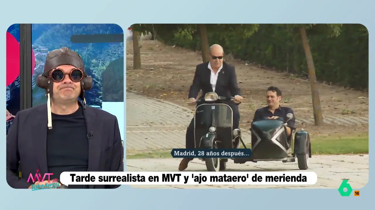 Iñaki López recuerda su momento en sidecar con Antonio Resines: "Era incapaz de llevarlo"