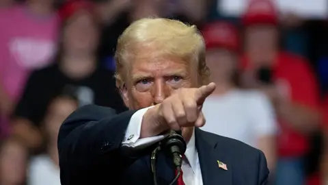 Donald Trump, en un acto electoral