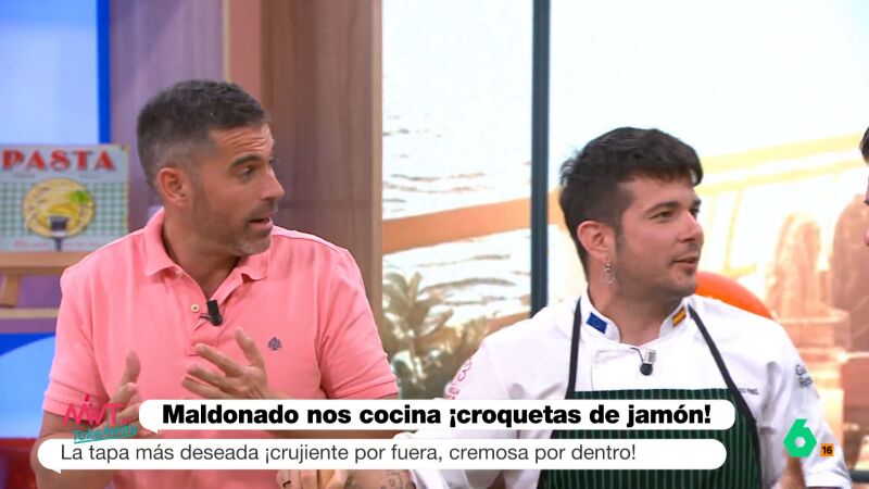 Carlos Maldonado se 'rebela' contra Pablo Ojeda y sus croquetas saludables: "¡Que no las comemos todos los días!" 