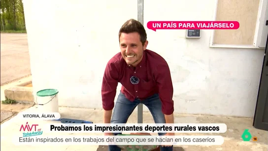 Luis Calero descubre los deportes rurales vascos Luis Calero descubre los deportes rurales vascos