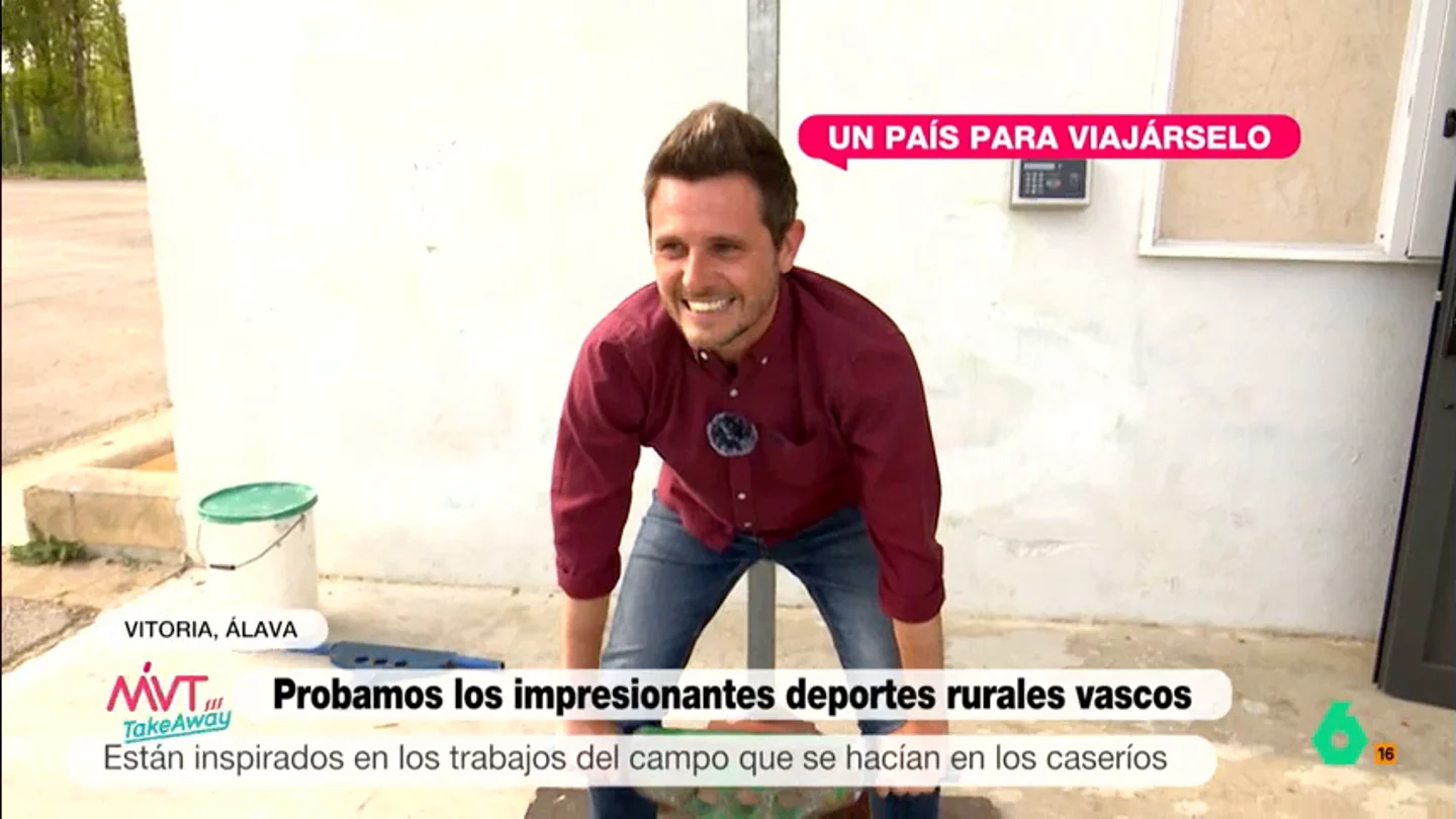 Luis Calero descubre los deportes rurales vascos Luis Calero descubre los deportes rurales vascos