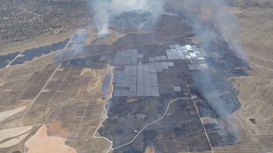 Imagen del incendio de Talaván, Cáceres Imagen del incendio de Talaván, Cáceres