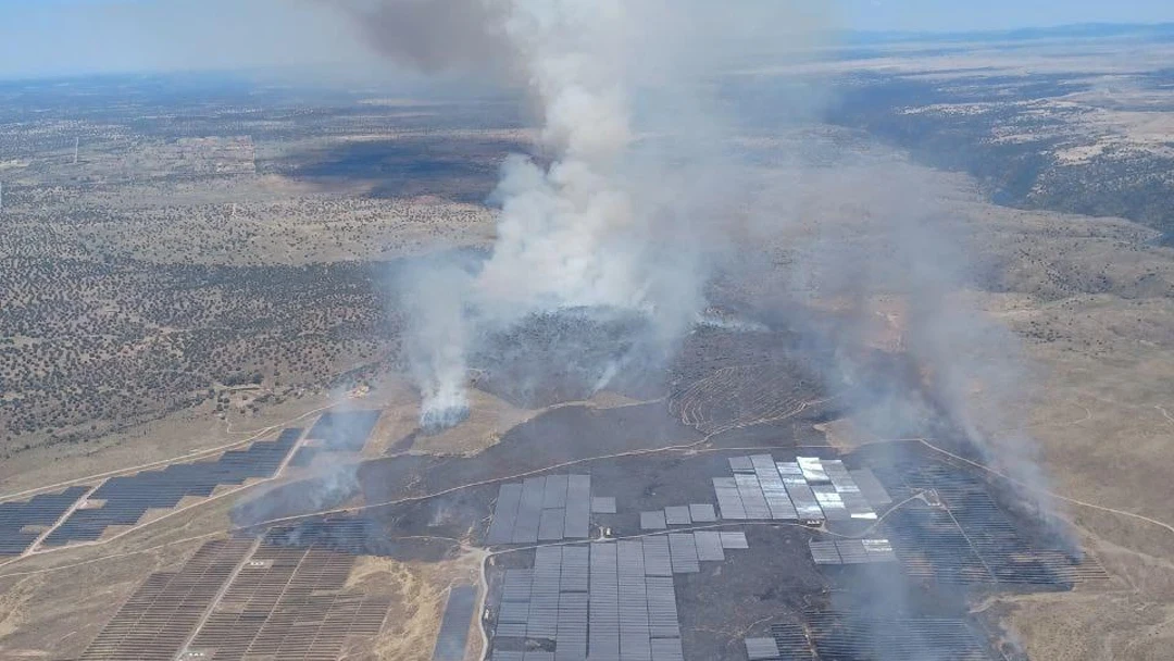 Imagen del incendio de Talaván, Cáceres