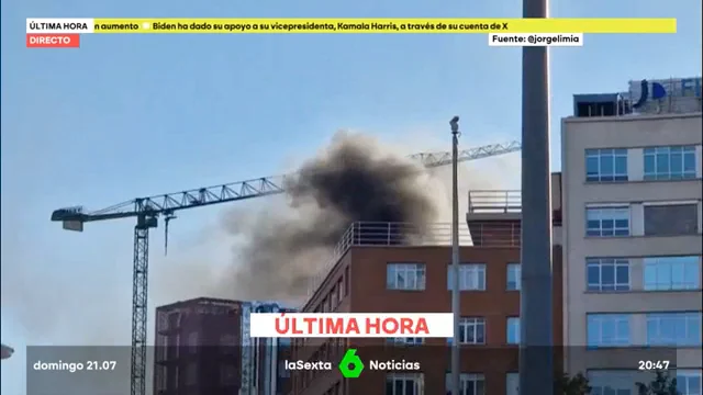 Incendio en la Fundación Jiménez Díaz