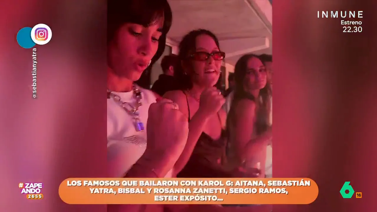 Los fans de la cantante colombiana, además de disfrutar de Karol G, han podido ver a numerosos rostros conocidos en los dos conciertos que ya se han celebrado en el Santiago Bernabéu. 