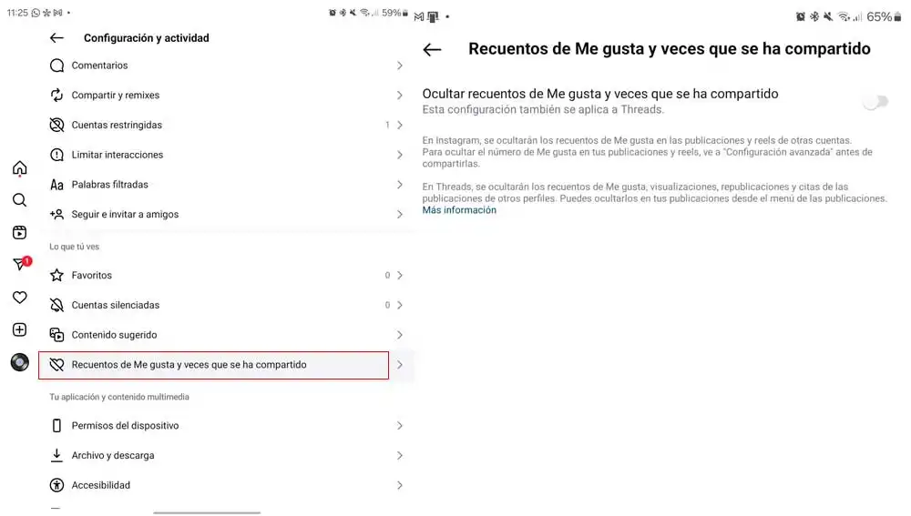 Así puedes ocultar los "Me gusta" Así puedes ocultar los "Me gusta"
